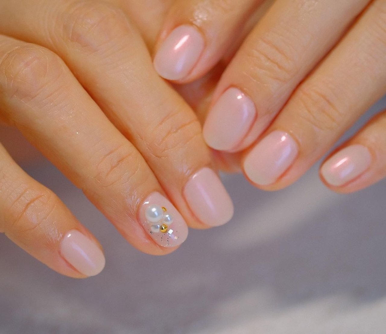 オールシーズン/ワンカラー/パール/ジェルネイル/お客様 - Rinda color nail salonのネイルデザイン[No.7507359]｜ ネイルブック