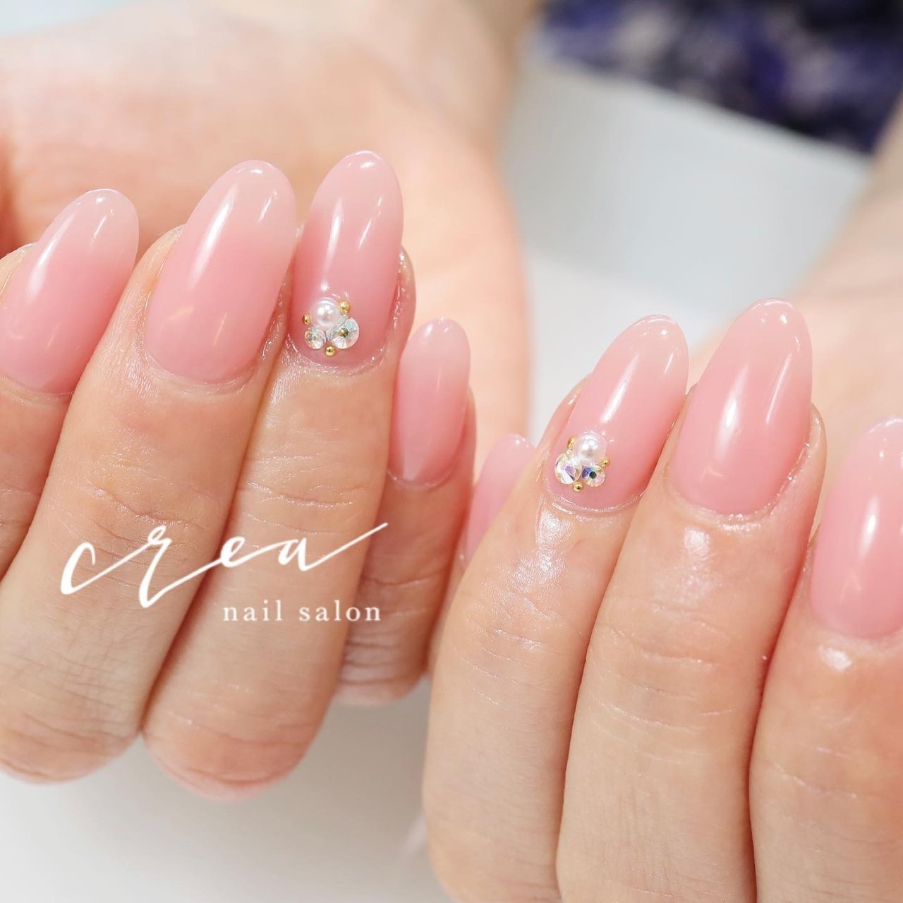 秋 オールシーズン オフィス ブライダル ハンド Nailsalon Crea 小川ちえのネイルデザイン No ネイルブック