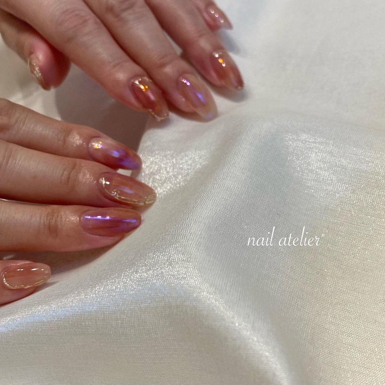 ピンク ボルドー ゴールド Nail Atelier ネイルアトリエ のネイルデザイン No ネイルブック