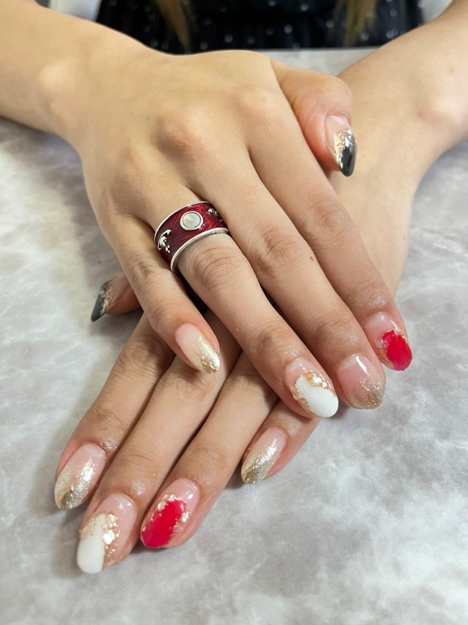 夏 秋 ハンド Navyのネイルデザイン No ネイルブック