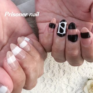 ボーダー マット ベージュのネイルデザイン ネイルブック