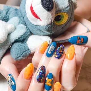 トムとジェリーネイルのネイルデザイン ネイルブック