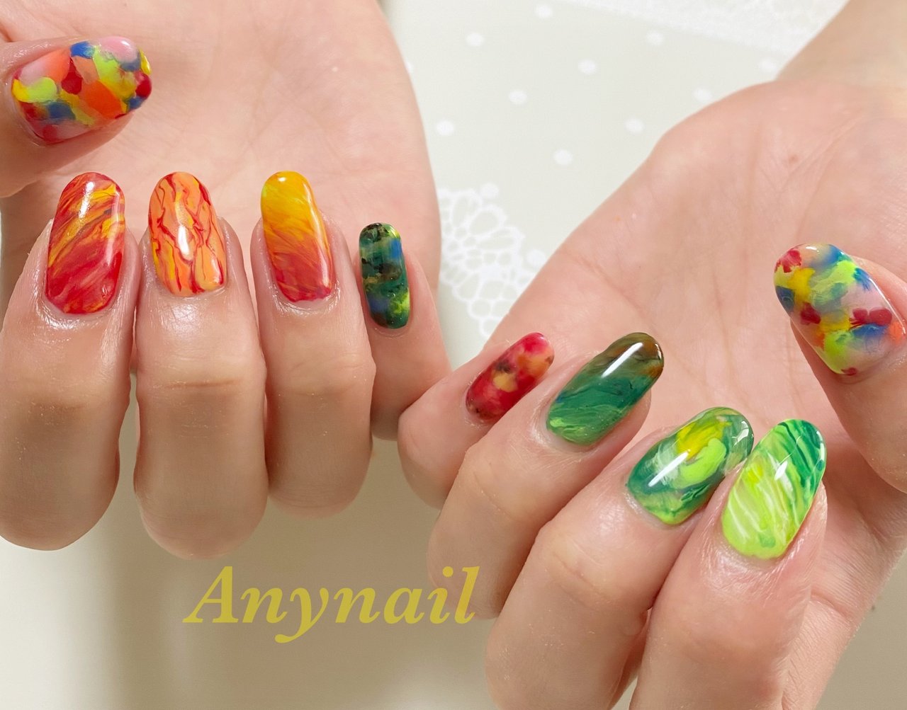 秋 オールシーズン 旅行 ハンド 個性派 Any Nail Kitaayaseのネイルデザイン No ネイルブック