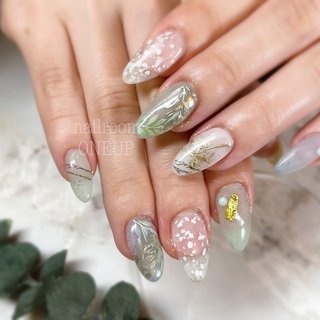 大人ボタニカルのネイルデザイン｜ネイルブック