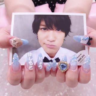 サマパラ用ネイル💙 
今年の夏はお客様の推しネイル
たくさん作れて楽しいです！

#ジェルネイル #スカルプ #ネイル #nail #新宿ネイルサロン #いろはねいる #橋本涼 #橋本涼ネイル #キャラクターネイル #3dネイル #夏ネイル #推しネイル #推し活 #推しのいる生活 #ジャニヲタネイル #ジャニオタさんと繋がりたい #hihijets #夏 #オールシーズン #ライブ #女子会 #ハンド #ビジュー #痛ネイル #3D #ロング #水色 #ブルー #パステル #スカルプチュア #いろはねいる asaki #ネイルブック