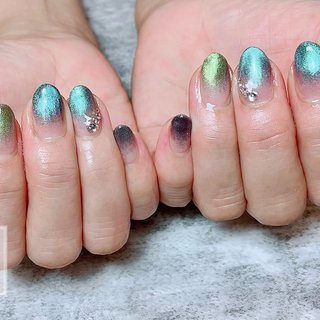 浴衣 ビー玉 柄 エメラルドグリーン レッド 幾何学