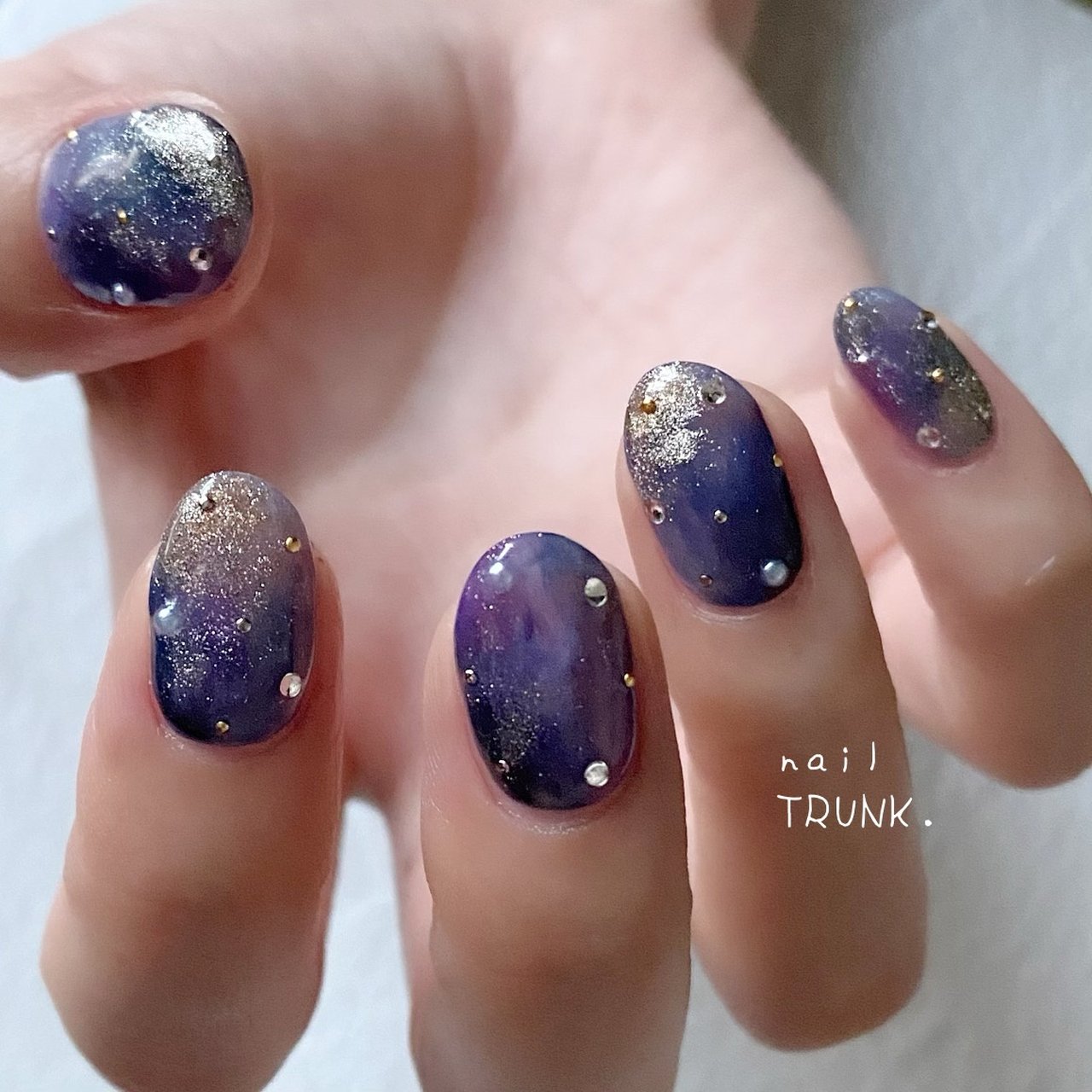 夏/ハンド/マグネット/マーブル/ギャラクシー - nail_trunkの