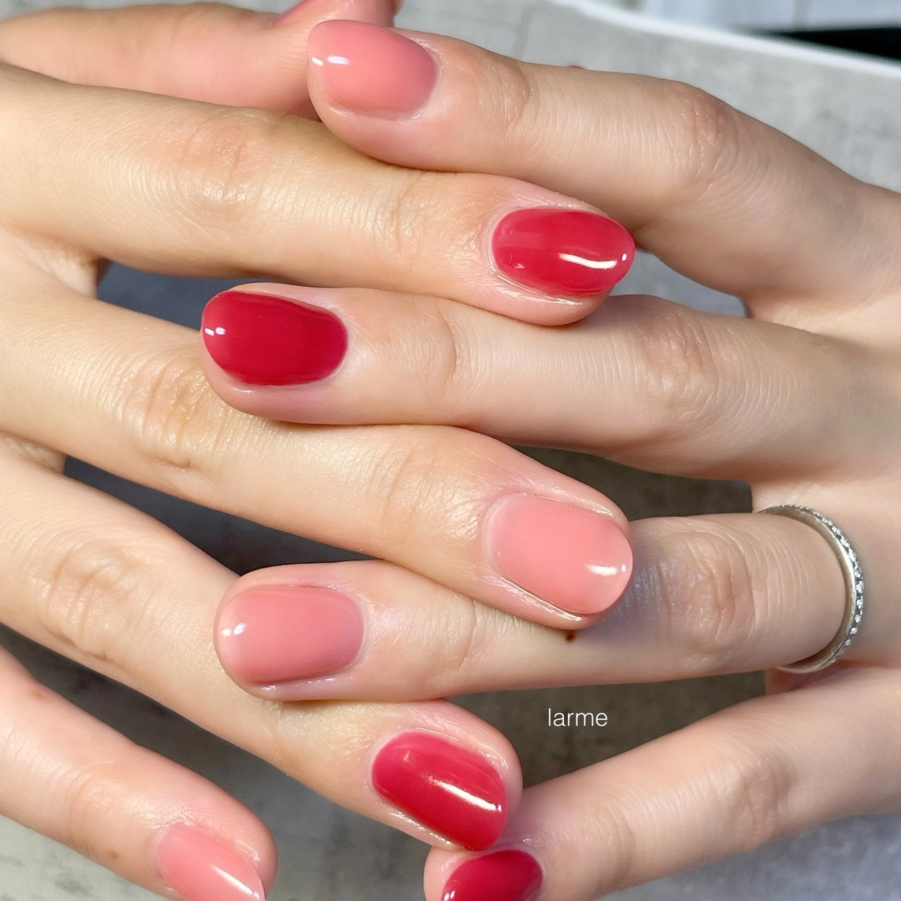 ハンド ピンク レッド Nailroomlarmeのネイルデザイン No ネイルブック