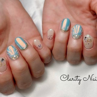 アートし放題持ち込みデザイン💅✨ 
#ジェルネイル#ネイル#nail#シンプル#持ち込みアート#天王寺#阿倍野#プライベートサロン#ネイルサロン#春夏ネイル#春ネイル#夏ネイル#水彩アート#アートし放題#定額デザイン#シンプル#ニュアンス#ニュアンスネイル#ちゅるんネイル#オフィスネイル#フィルイン一層残し#フィルイン#フットネイル#foot#hand#spring#summer#autumn#winter#privatesalon #春 #夏 #ハンド #ラメ #ワンカラー #オーロラ #ターコイズ #水色 #ジェルネイル #お客様 #Clarity Nail #ネイルブック