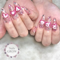 ちゅるんシアーピンク　お名前ネイル　ライブ　推し　ネイルチップ ちゅるんシアーピンク お名前ネイル ライブ 推し ネイルチップ