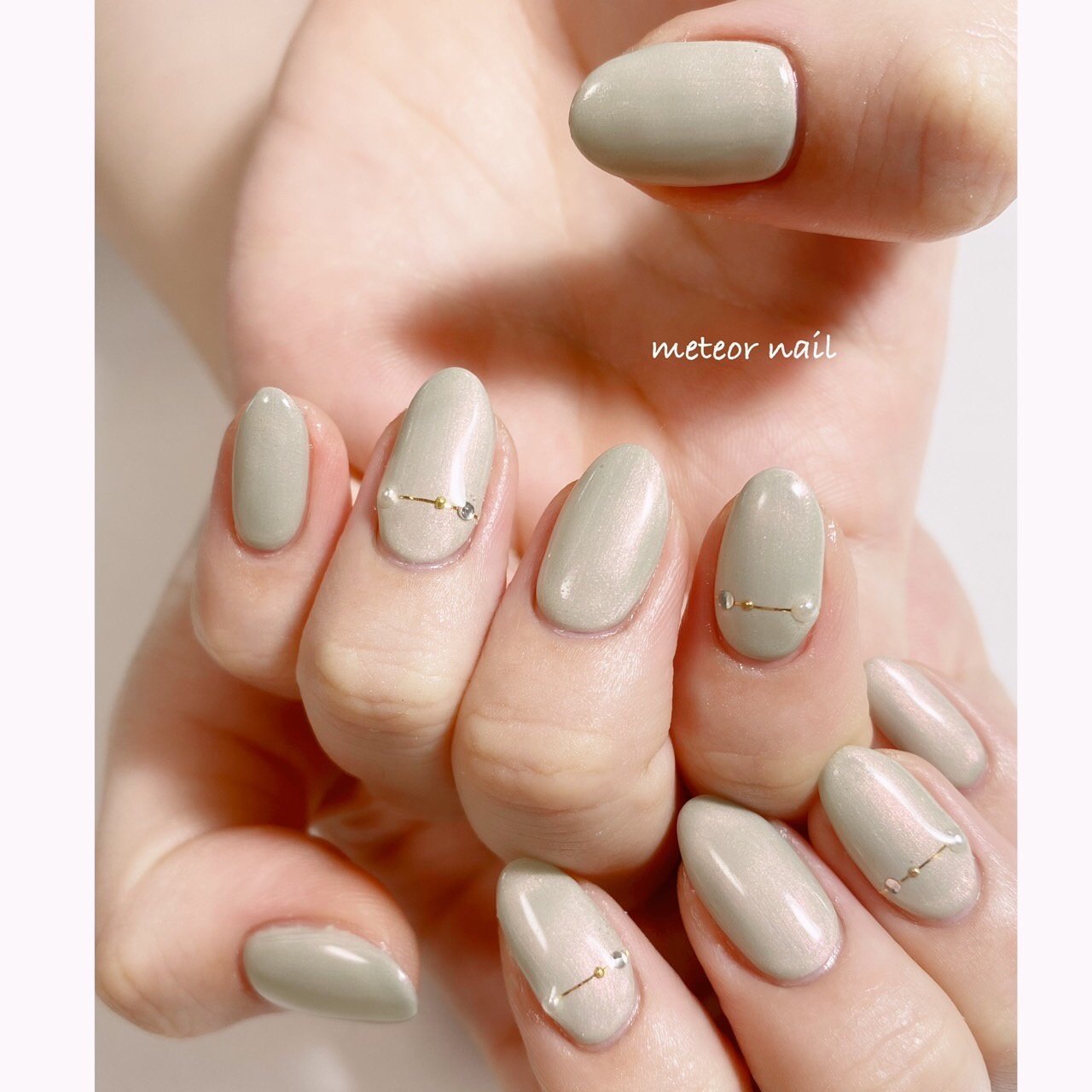 オールシーズン オフィス ハンド シンプル ショート Meteornail ミーティアネイルのネイルデザイン No ネイルブック
