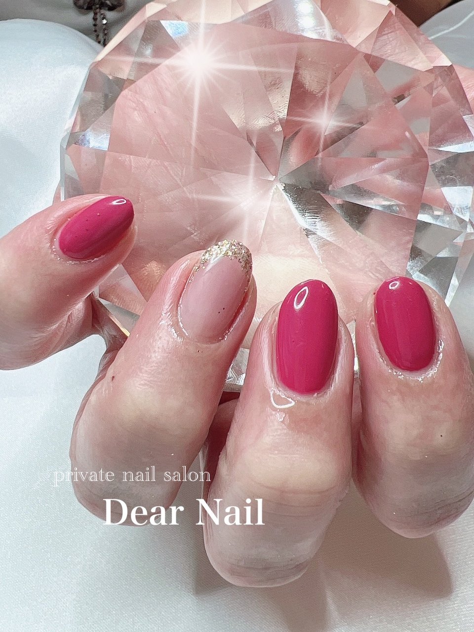 秋 ハンド フレンチ ワンカラー ミディアム Dearnail39のネイルデザイン No ネイルブック