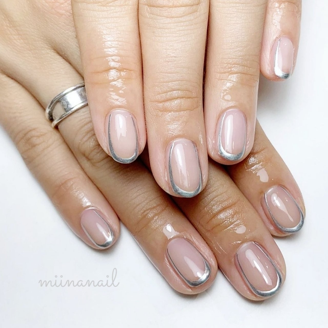 オールシーズン ハンド 個性派 ショート クリア Miinanailのネイルデザイン No ネイルブック