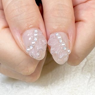 🐈Seira | . 🩷 🈶リボン.フリル.キャラクター . . #nail