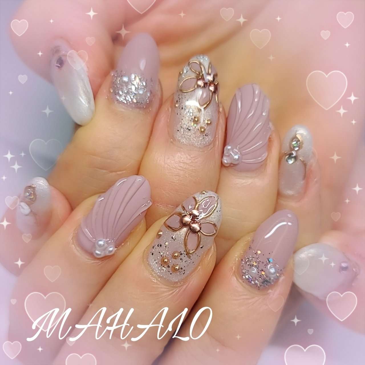 秋 旅行 リゾート オフィス ハンド Mahaloのネイルデザイン No ネイルブック