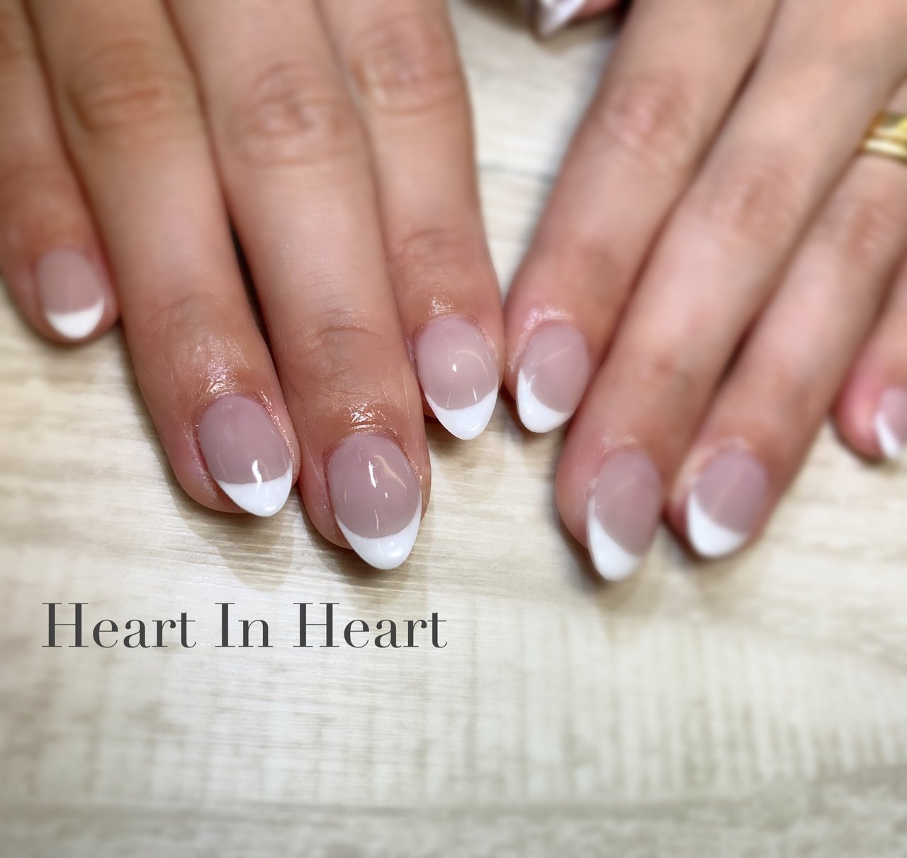 オールシーズン オフィス ブライダル ハンド シンプル Heart In Heartのネイルデザイン No ネイルブック