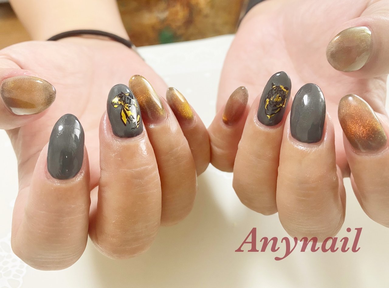 秋 冬 オールシーズン ハンド ワンカラー Any Nail Kitaayaseのネイルデザイン No ネイルブック