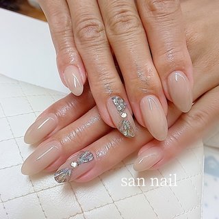 夏 ラメ オーロラのネイルデザイン ネイルブック