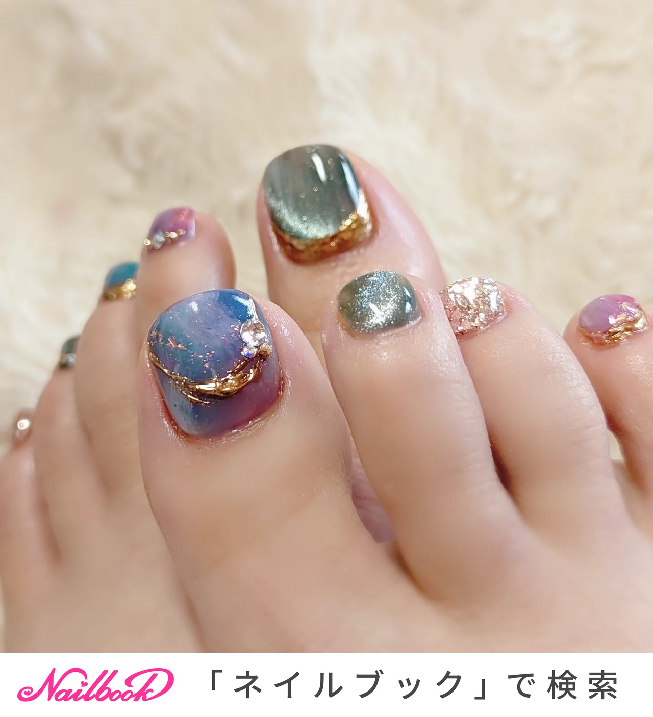 人気順｜フット/ジャスミンネイルのネイルデザイン｜ネイルブック