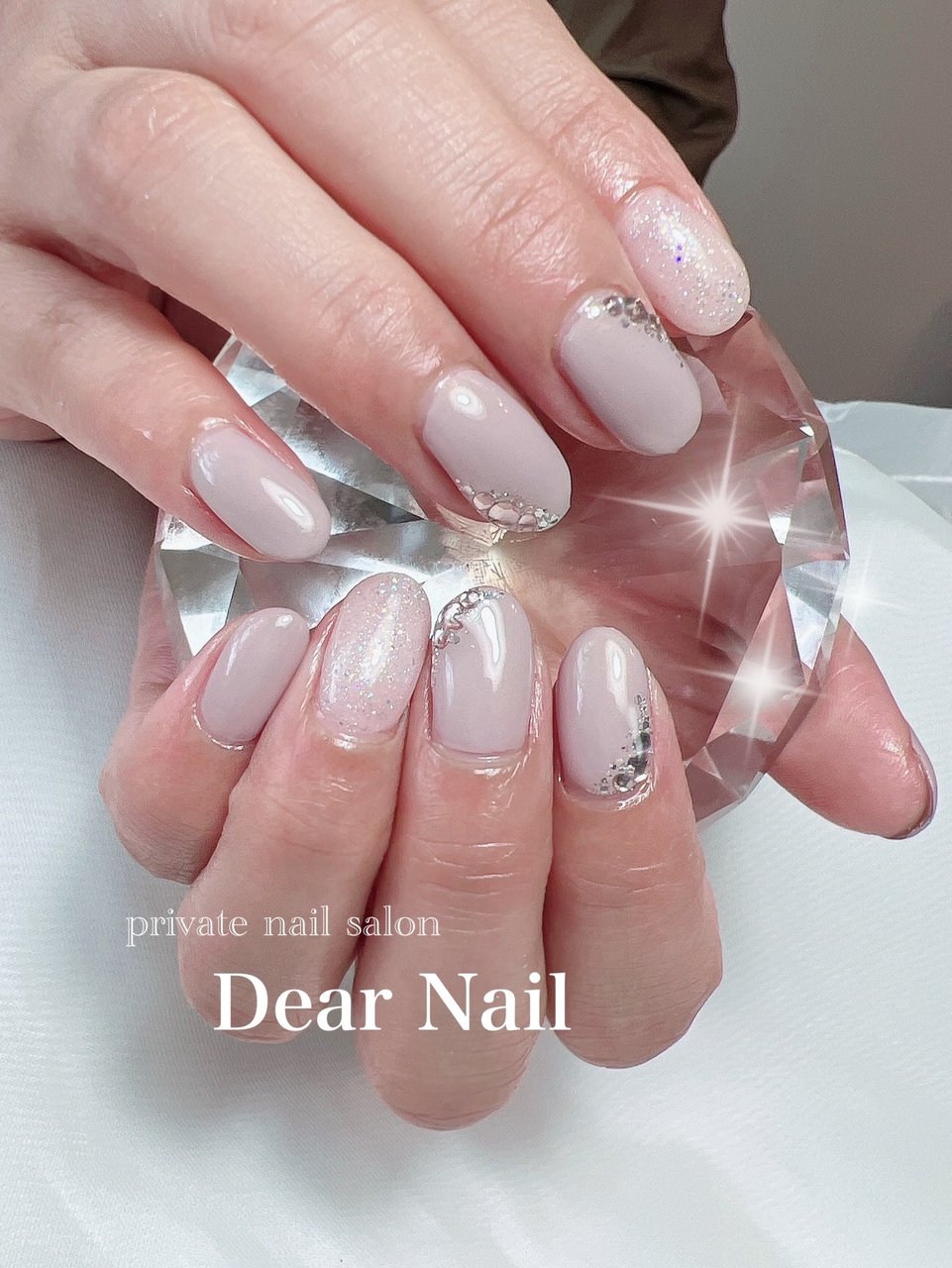 秋 ハンド ラメ ワンカラー ショート Dearnail39のネイルデザイン No ネイルブック