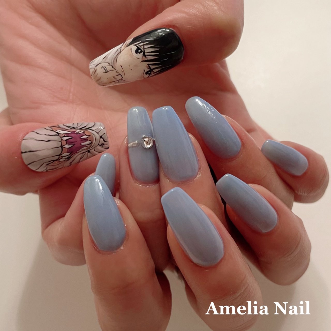 オールシーズン バレンタイン ライブ ハロウィン ハンド Amelia Nailのネイルデザイン No ネイルブック