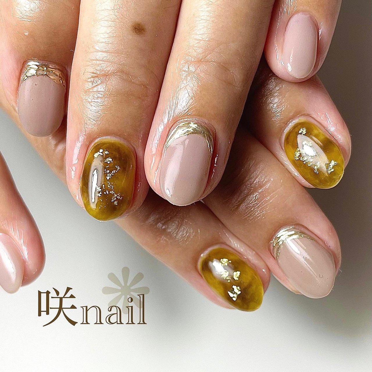 秋 オフィス パーティー デート ハンド 咲nail サキネイル のネイルデザイン No ネイルブック
