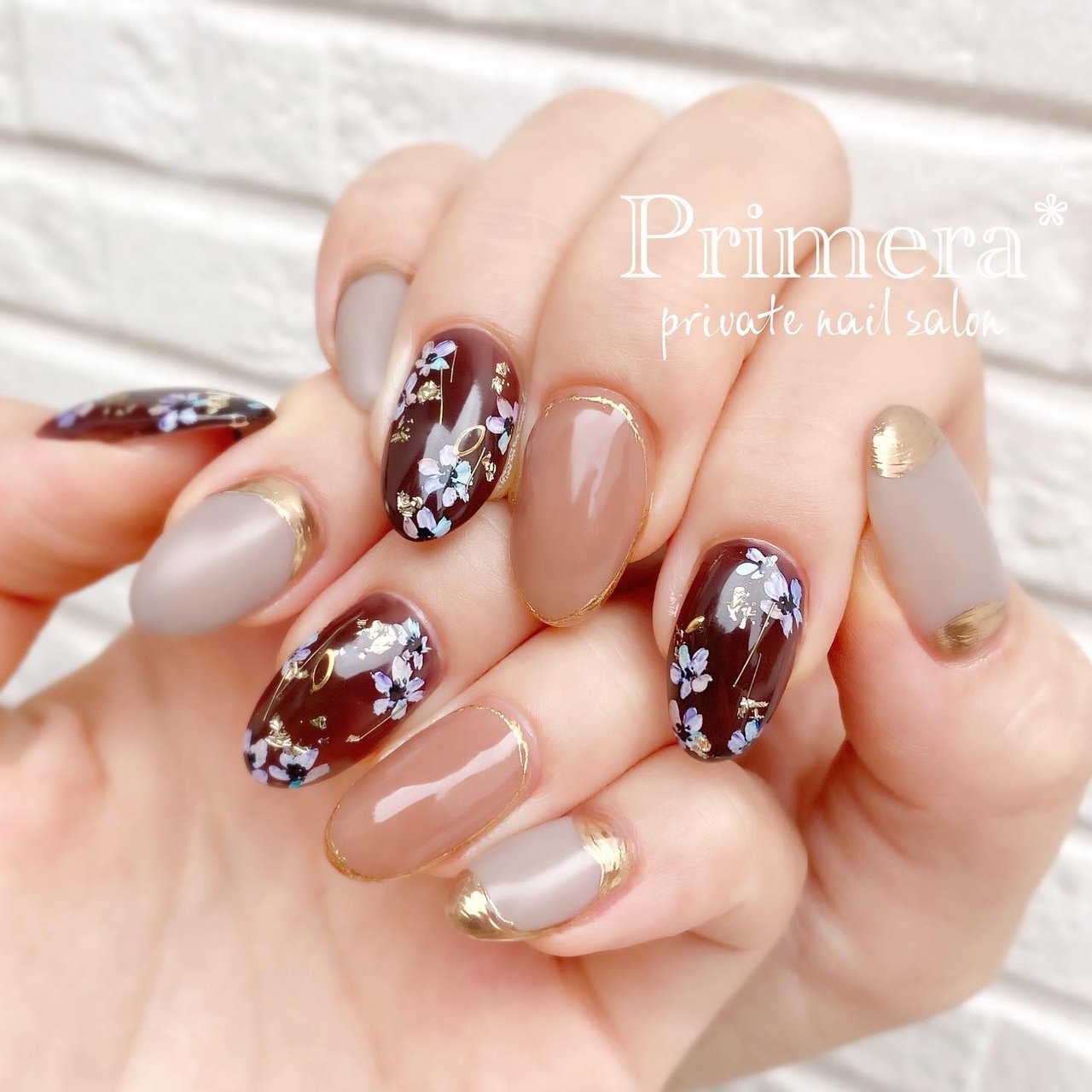 春/秋/オールシーズン/オフィス/フラワー - nail Primeraのネイル