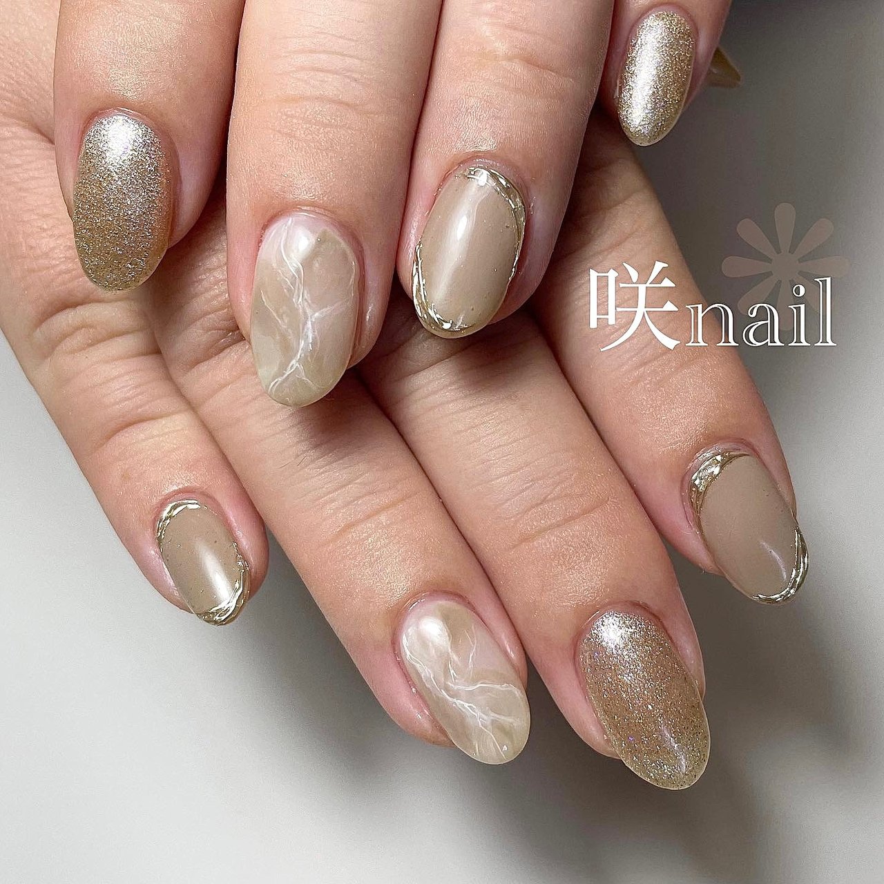 秋 オフィス パーティー デート ハンド 咲nail サキネイル のネイルデザイン No ネイルブック