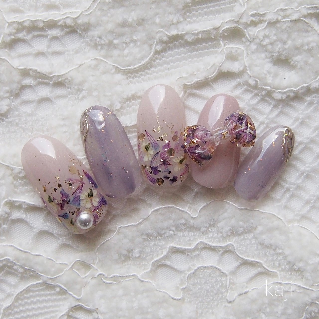 花ネイルチップ ed989d6cdd133800d9bd81d6d649b6