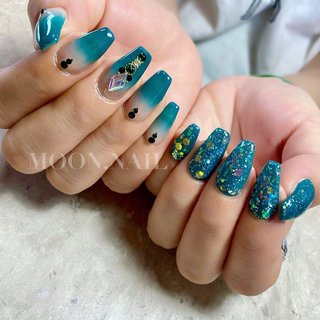 人気順｜グラデーション/#青緑ネイルのネイルデザイン｜ネイルブック