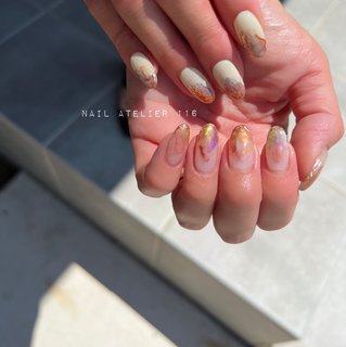 絵の具ネイルのネイルデザイン ネイルブック