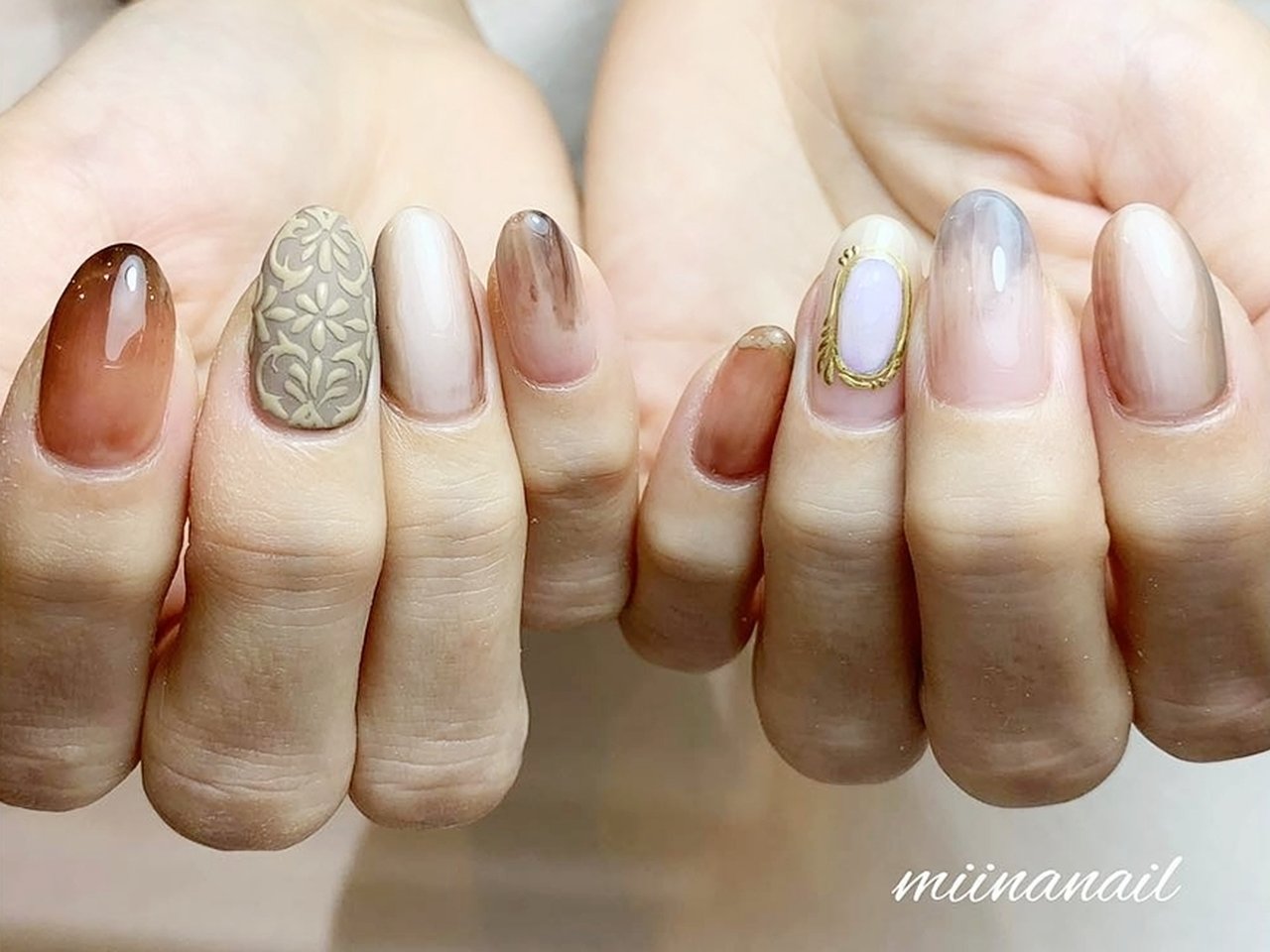 秋 冬 旅行 リゾート ハンド Miinanailのネイルデザイン No ネイルブック