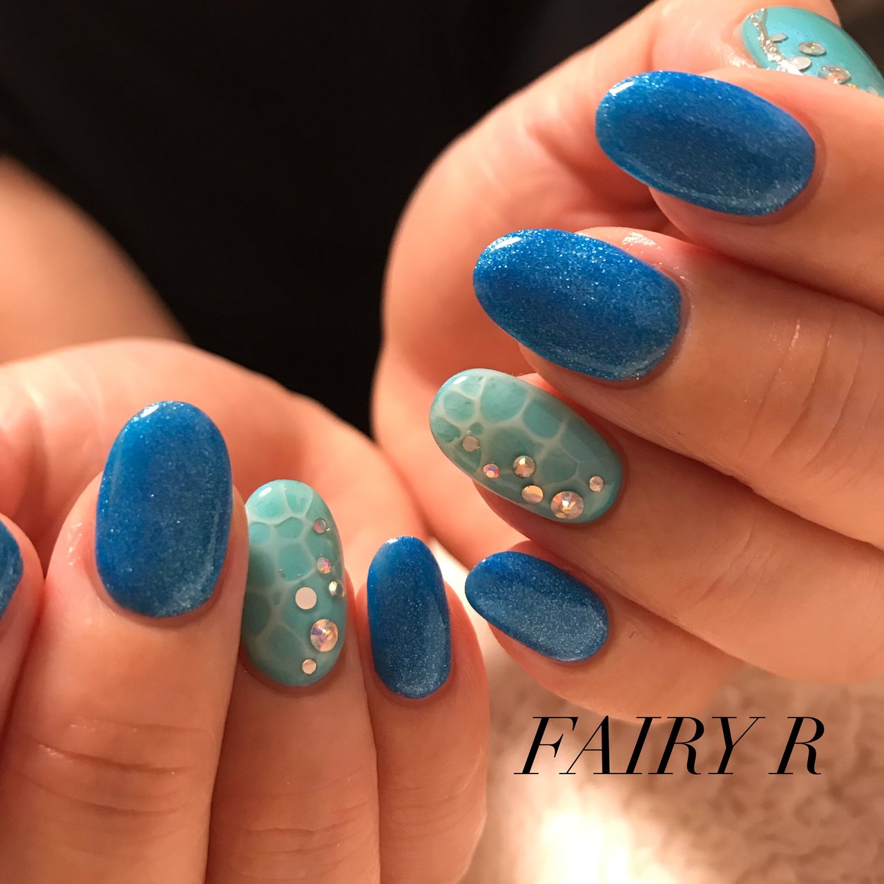 夏 ハンド ミディアム ラウンド ホワイト Fairy Rのネイルデザイン No ネイルブック