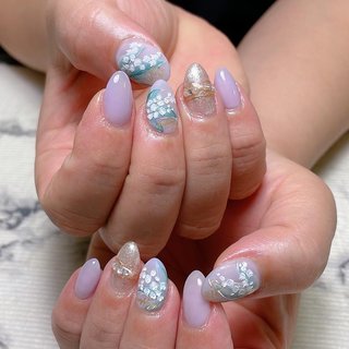 すずらんネイルのネイルデザイン ネイルブック