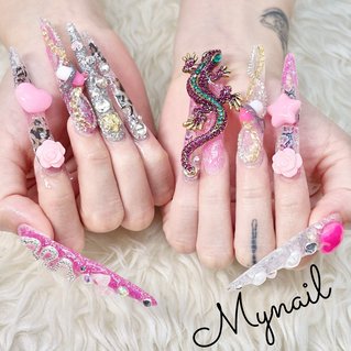 ネイル 平成女児ネイル ギャルネイル 痛ネイル 派手ネイル ネイル