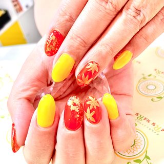 もみじネイルパーツ Chisafly ネイルシール 秋 紅葉 もみじ ネイルパーツ 秋期 秋冬