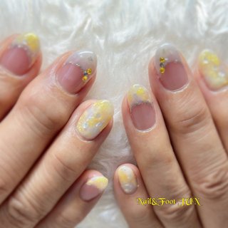 夏 ラメ オーロラのネイルデザイン ネイルブック