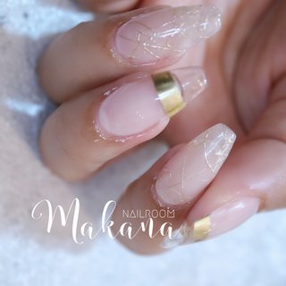 ボーダー クリアのネイルデザイン ネイルブック