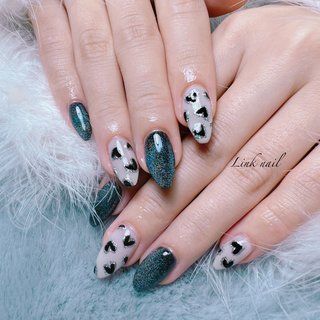 A Black ジェルネイル 4個セット ユニコーンスターバージョン