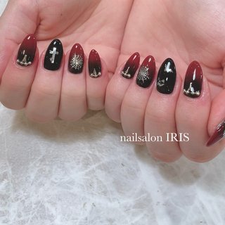 黒グラデーションのネイルデザイン ネイルブック