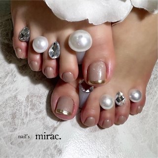 ブライダル フットのネイルデザイン ネイルブック