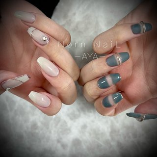 22年 新着順 マット 乳白色ネイルのネイルデザイン ネイルブック