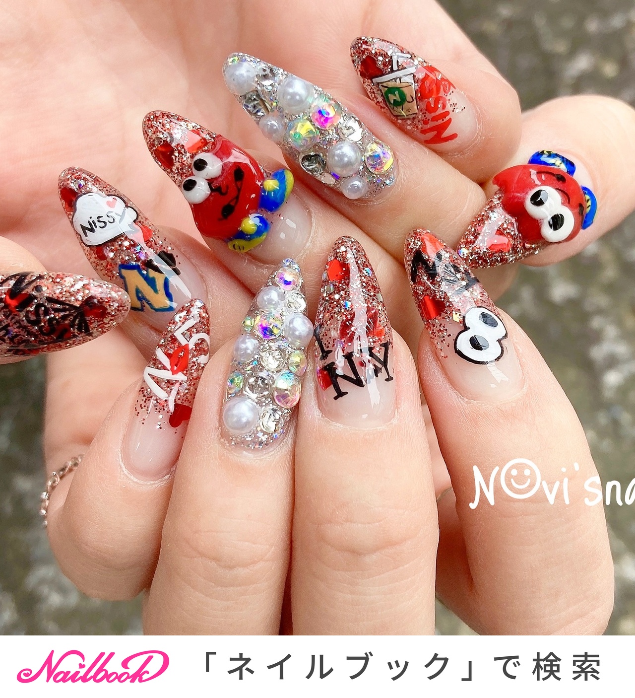 N‪‪☺︎‬vi's nailのネイルデザイン[No.7630641]｜ネイルブック‬