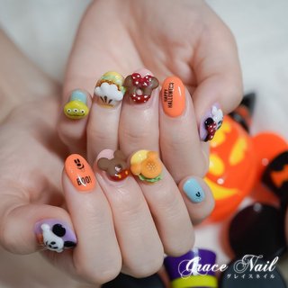 ディズニーハロウィンのネイルデザイン ネイルブック