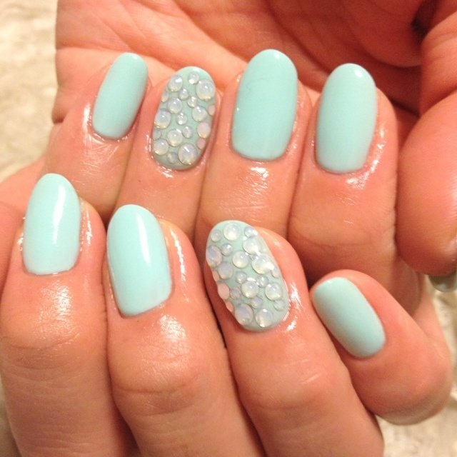 ハンド ワンカラー グリーン ジェル Ayako Mizoguchiのネイルデザイン No ネイルブック