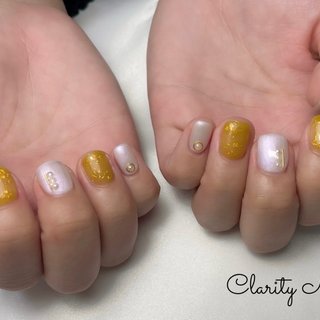 定額デザイン💅✨色替えOK 
#ジェルネイル#ネイル#nail#シンプル#持ち込みアート#天王寺#阿倍野#プライベートサロン#ネイルサロン#秋冬ネイル#秋ネイル#冬ネイル#水彩アート#アートし放題#定額デザイン#シンプル#ニュアンス#ニュアンスネイル#ちゅるんネイル#オフィスネイル#フィルイン一層残し#フィルイン#フットネイル#foot#hand#spring#summer#autumn#winter#privatesalon #秋 #冬 #オールシーズン #ハンド #ワンカラー #パール #ホワイト #イエロー #ジェルネイル #お客様 #Clarity Nail #ネイルブック