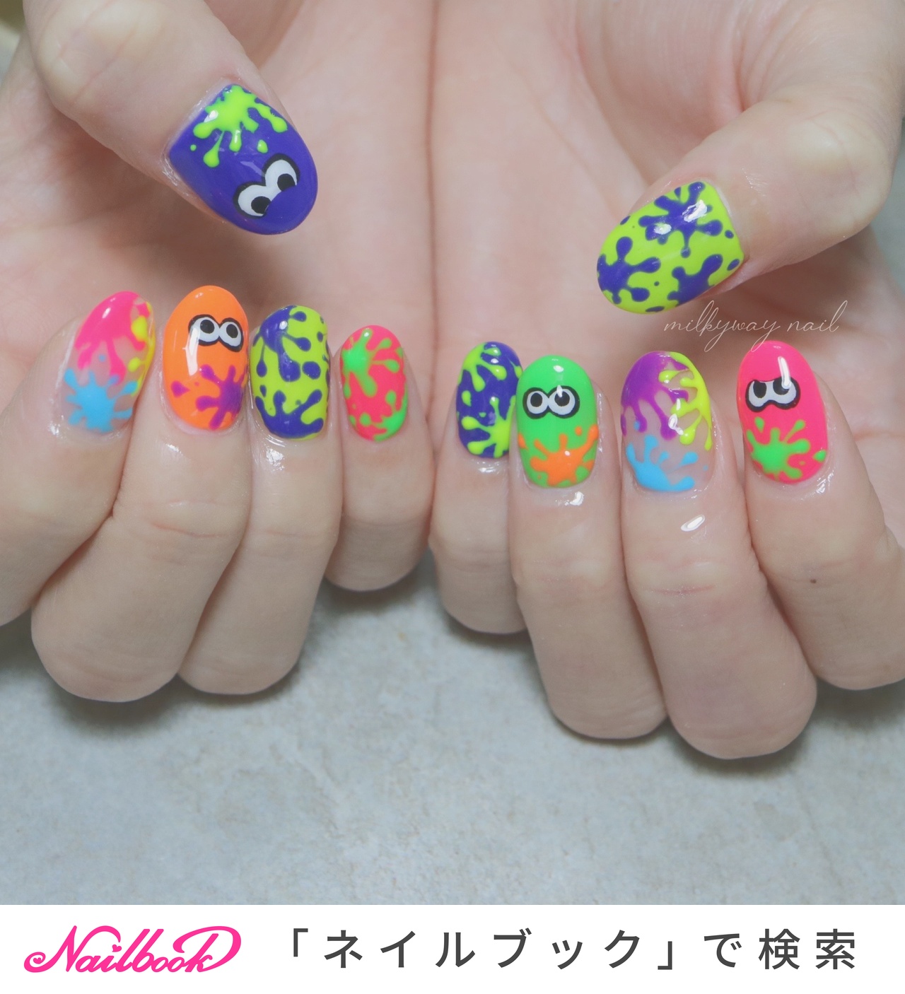 おすすめ順｜#スプラトゥーンネイルのネイルデザイン(5ページ目
