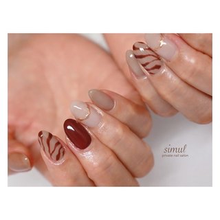 ボーダー しましま のネイルデザイン ネイルブック