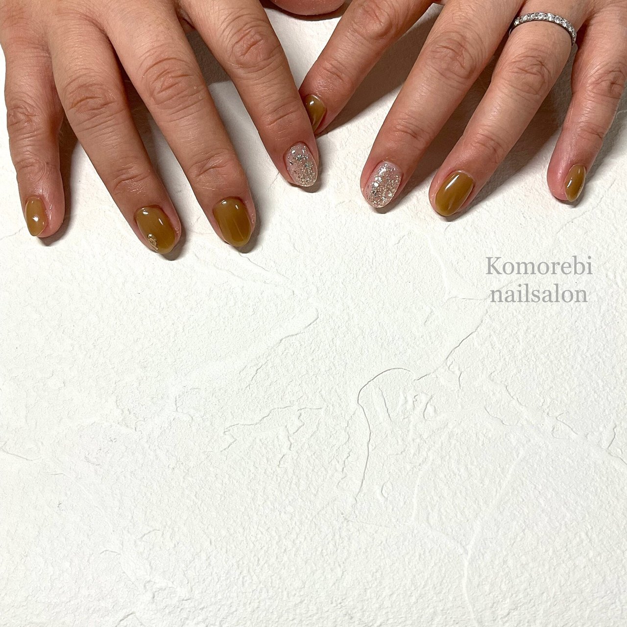 秋 冬 オフィス 女子会 ハンド Komorebi Nailsalonのネイルデザイン No ネイルブック