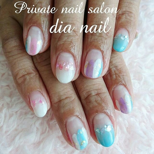 春 女子会 ハンド シェル ピンク Private Nail Salon Dia Nailのネイルデザイン No 266 ネイルブック